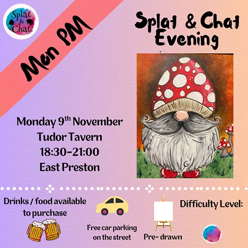 Monday 9th November, 18:30-21:00, Tudor Tavern, East Preston 1 Monday 9th November, 18:30-21:00, Tudor Tavern, East Preston